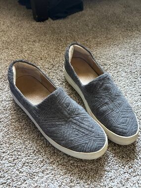 J/SLIDES Gray Quilted Slip-On Sneakers